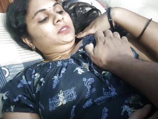 Vaishnavy's boobs suck in night by Sharun Raj, Bedroom romance, Mallu couple hot boobs suck, Hot wife boobs suck in night